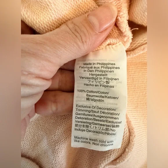 J. Crew Crew Nantucket Crewneck Sweatshirt Small Blush Pink - Picture 7 of 7